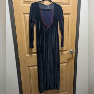 Cykxtees Vintage Velvet Goth Dress